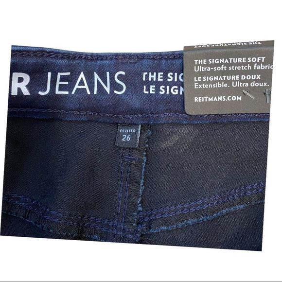 Reitmans R Jeans dark wash bootcut the signature soft size 26 Nwt - Picture 3 of 8